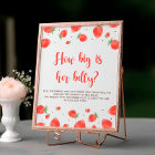 Berry Sweet Baby shower Jeu Signe De La Grosse Ven