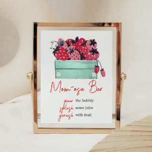 Poster Berry Sweet Baby shower Maman Osa Bar