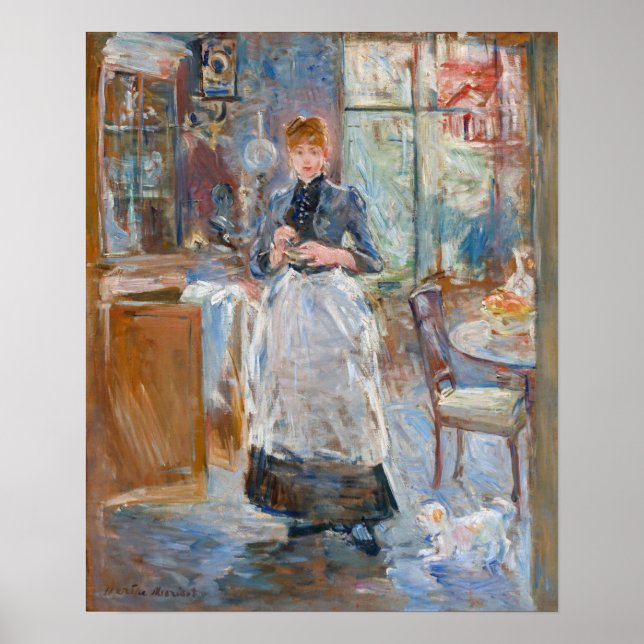 Poster Berthe Morisot - Dans la salle à manger (Devant)