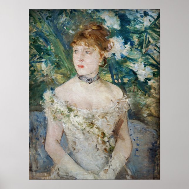 Poster Berthe Morisot - Jeune fille dans une balle (Devant)