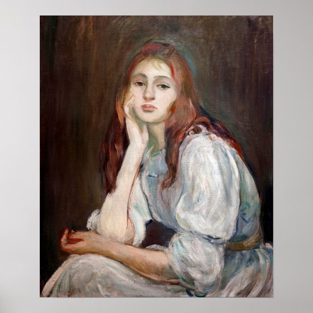 Poster Berthe Morisot - Julie Daydreaming (Devant)