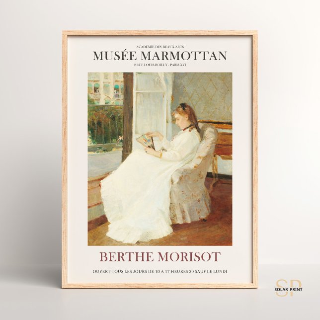 Poster Berthe Morisot La soeur de l'artiste à une fenêtre (Créateur téléchargé)