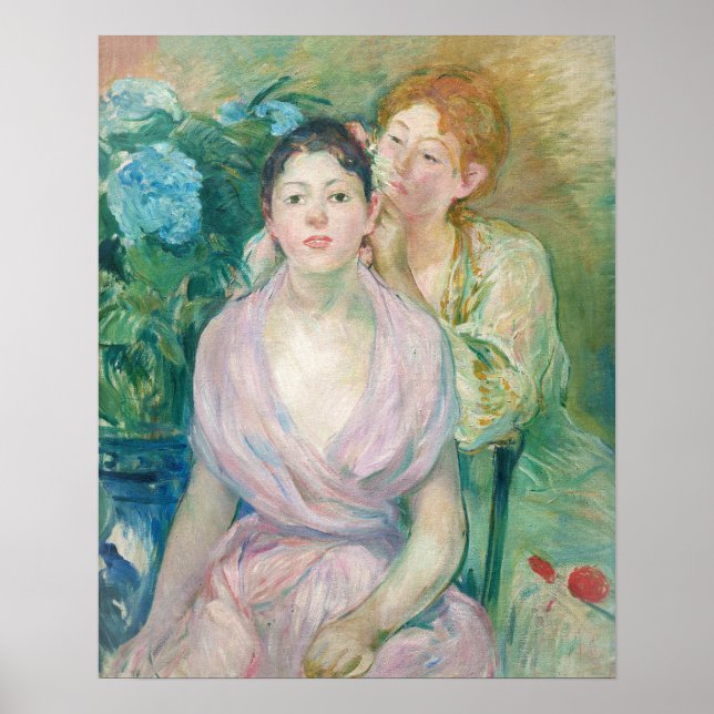 Poster Berthe Morisot - L'Horstensia / Les Deux Soeurs (Devant)