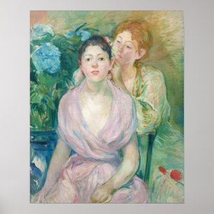 Poster Berthe Morisot - L'Hortensia / Les Deux Sœurs