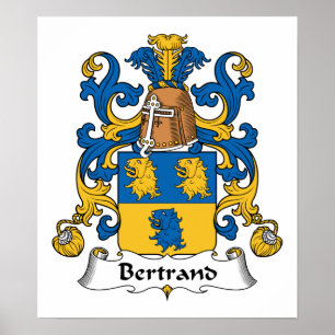 Poster Bertrand Family Crest