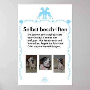 Poster Beschriftet