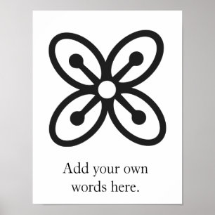 Poster BESE SAKA Symbole d'abondance, de puissance, d'a
