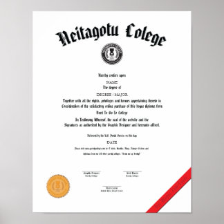 Poster Besoin D'Aller À L'Université"