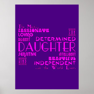 Poster Best & Greastest Daughters Birthdays : Qualities