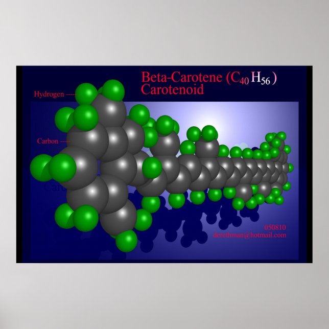 Poster Beta-Carotène (imprimer) (Devant)
