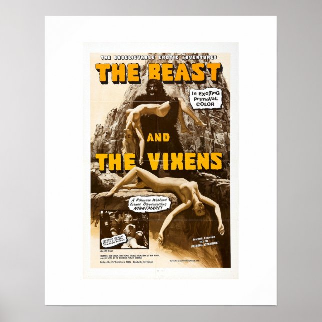 Poster Bête et Vixens (Devant)