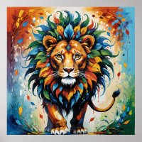 Bête Mythique Majestueuse - Art Miniature Indien