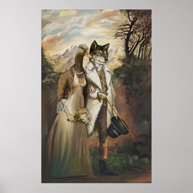 Poster Bêtes nobles - Loup dans les vêtements de mouton (Devant)