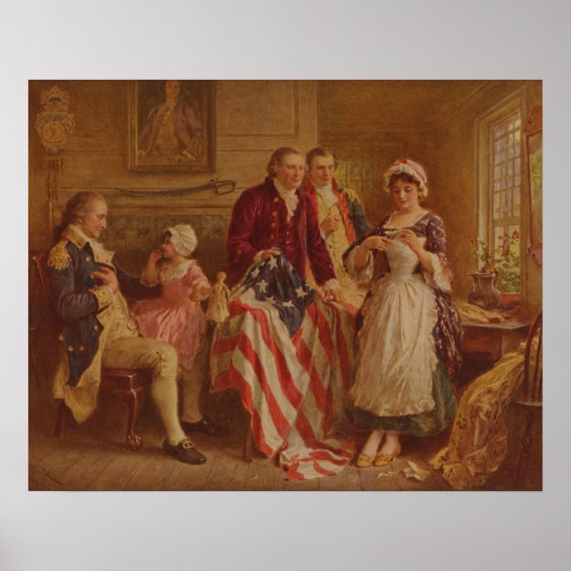 Poster Betsy Ross, 1777, JLG Ferris, c1930 (Devant)
