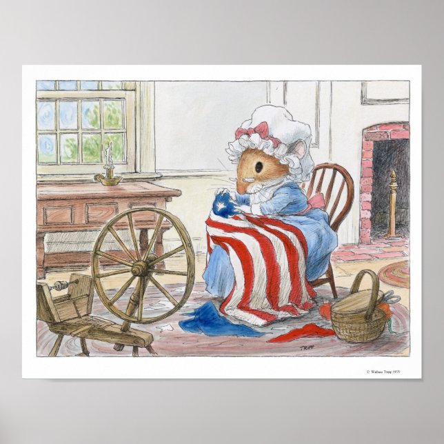 Poster Betsy Ross par Wallace Tripp Imprimer (Devant)
