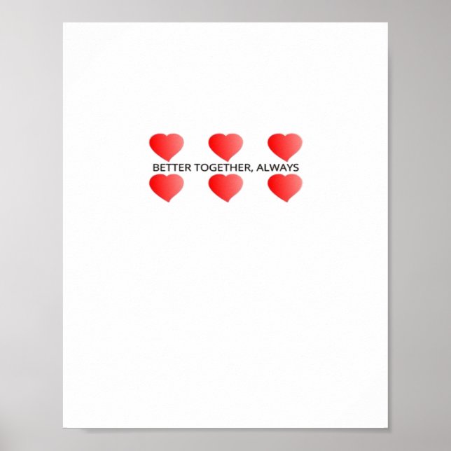 Poster Better Together Always Classic Style  (Devant)