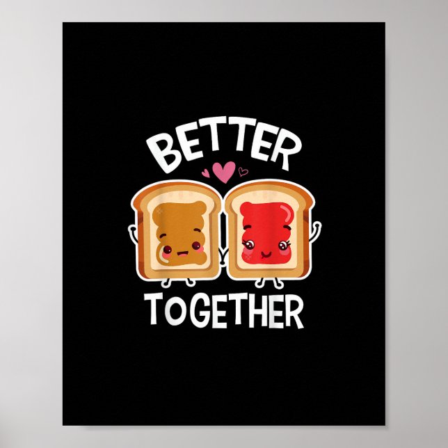 Poster Better Together Fun Couple Playful Style  (Devant)
