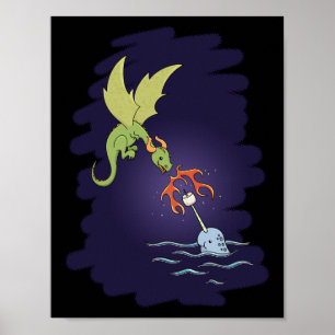 Poster Better Together - Narwhal et Dragon