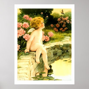 Poster BETTERFLY Bessie Pease Gutmann Art