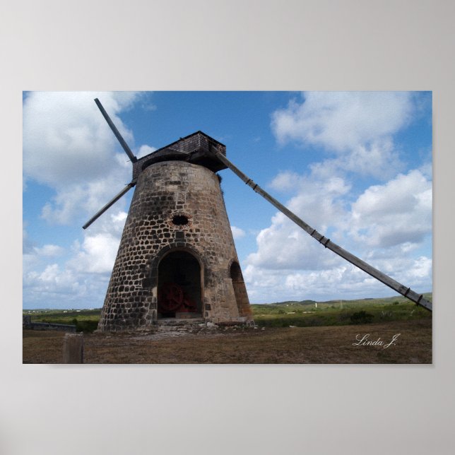 Poster Bettys Hope dans Antigua Canvas Imprimer (Devant)