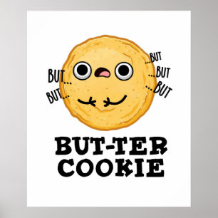 Poster Beurre Cookie Funny Food Pun