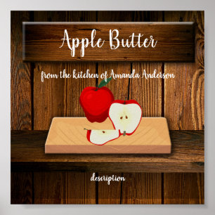Poster Beurre d'Apple rustique