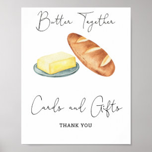 Poster Beurre Ensemble Douche nuptiale - Cartes et Cadeau