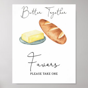 Poster Beurre ensemble - Faveurs, s'il vous plaît prendre
