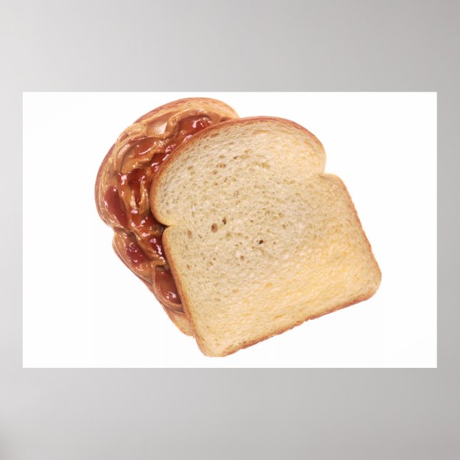 Poster Beurre et sandwich à la jelly (Devant)