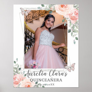 Poster Beurre flou Quinceanera Photo Anniversaire
