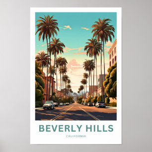 Poster Beverly Hills California Travel Imprimer