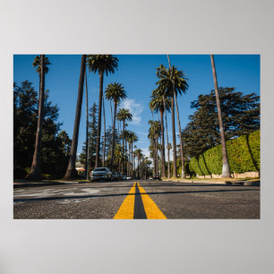 Poster Beverly Hills Streets, Californie, USA