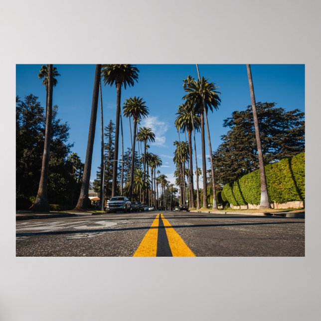 Poster Beverly Hills Streets, Californie, USA (Devant)