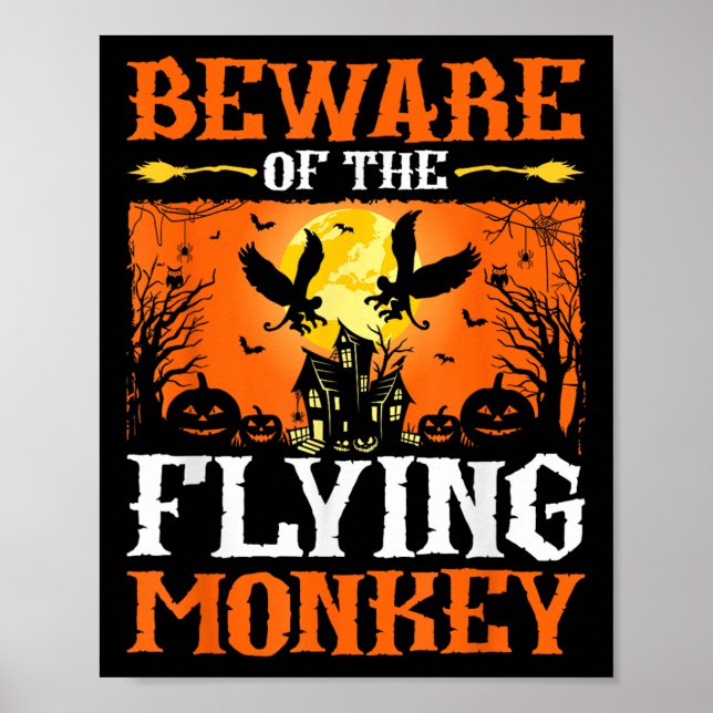 Poster Beware Of The Flying Monkey  (Devant)