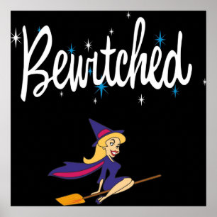 Poster Bewitched 60s Retro TV Logo