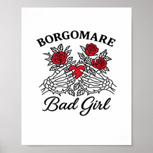 Poster Bgm Bad Girl II Classic - Squelette Mains de coeur