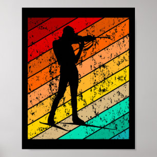 Poster Biathlon Biathlet Ski Ski Ski Retro Vintage 3