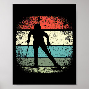 Poster Biathlon Biathlet Ski Sports d'hiver