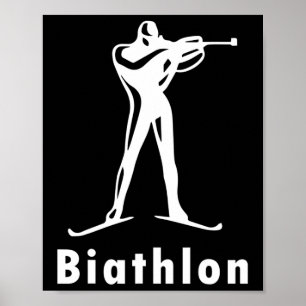 Poster Biathlon Ski Ski Sports d'hiver Ski de fond