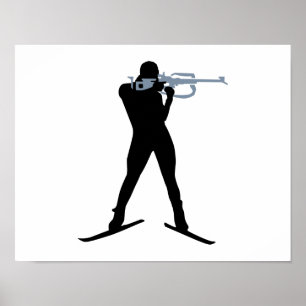 Poster Biathlon sports