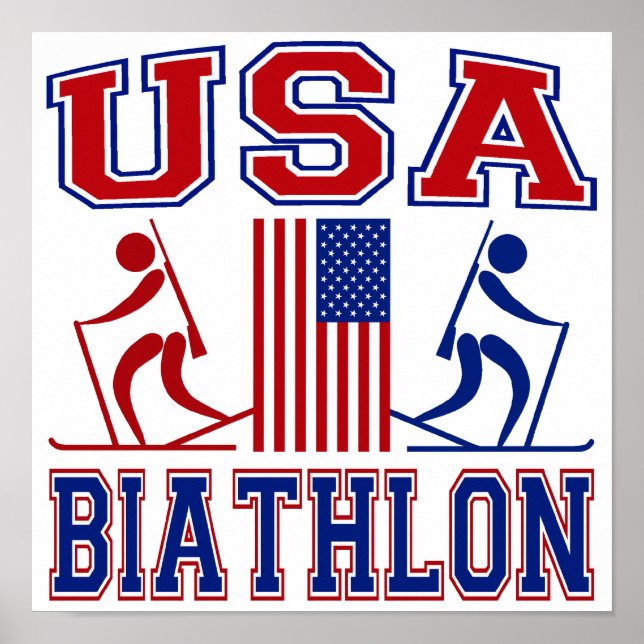 Poster Biathlon USA (Devant)