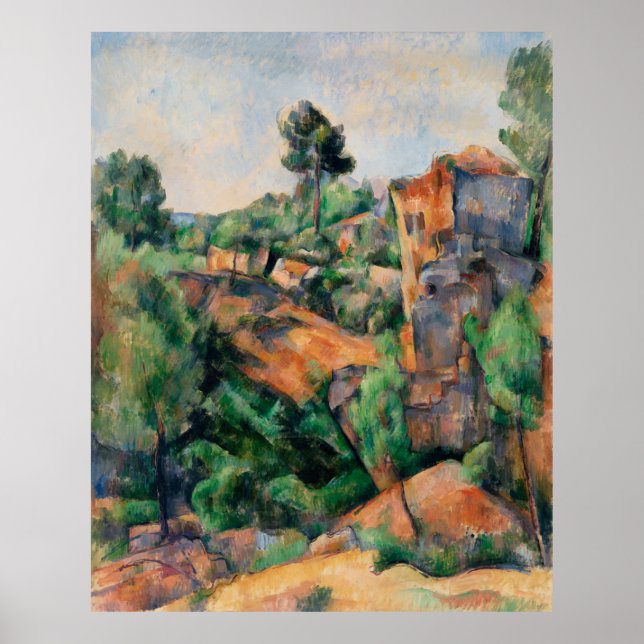Poster Bibemus Quarry (Carriere de Bibemus) (ca 1895) by  (Devant)