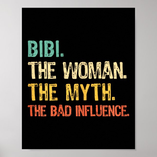 Poster Bibi La Femme Le Mythe L'Influence D Drôle Rétr (Devant)