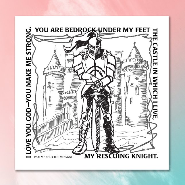 POSTER BIBLE CINDERELLA BEDROCK, CHÂTEAU, CHEVALIER SECOU (Créateur téléchargé)