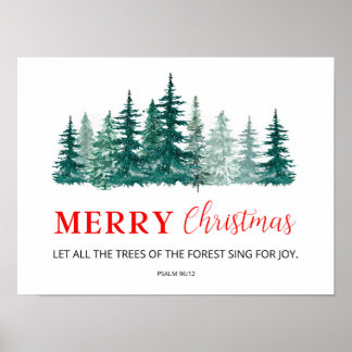 Poster Bible de Noël Verset Mur Art