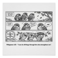 Bible Écriture Phillipiens Dessin Animé Moineau Ar