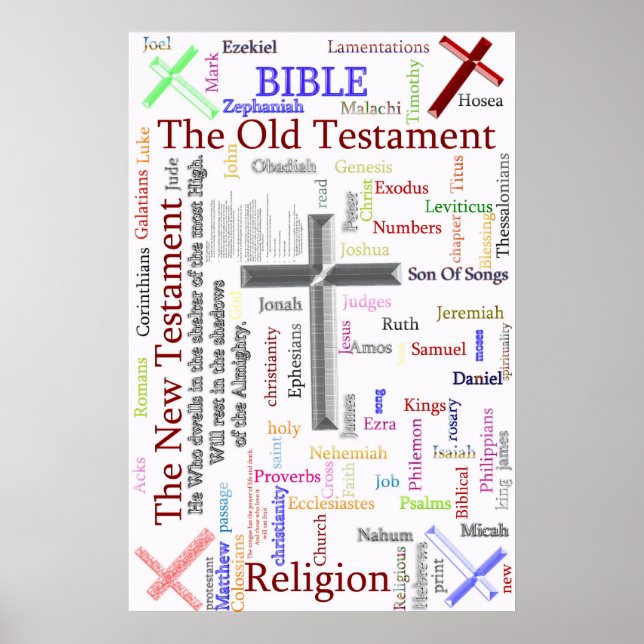 Poster BIBLE et religion Texte connexe (Devant)
