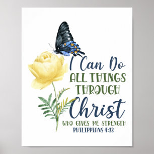 Poster Bible I Can Do All The Things Through Christ