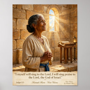 Poster Bible KJV - Chant de Débora Juges 5:3