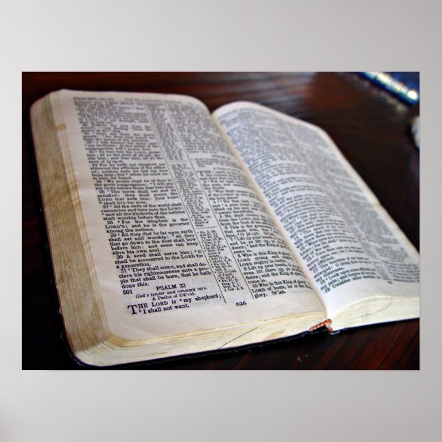 Poster Bible ouverte (Devant)
